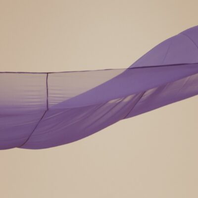 a blue tent with a line of lines on the top